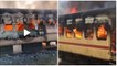 लूप लाइन से प्लेटफार्म पर लाते समय बैतूल पैसेंजर ट्रेन में लगी आग, 3 डिब्बे जलकर हुए खाक