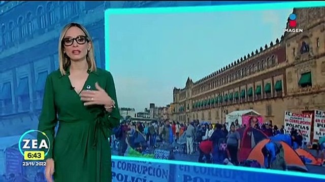Maestros de la CNTE instalan plantón en el Zócalo de la CDMX