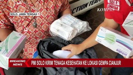 PMI Cabang Solo Kirim Timnya ke Lokasi Gempa Cianjur