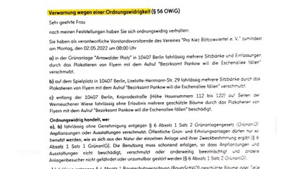 Realer Irrsinn: Illegaler Protest gegen Baumfällung in Pankow