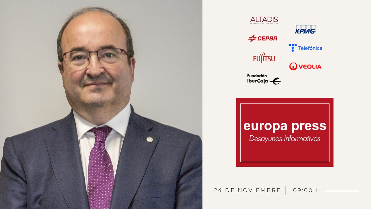 Desayuno Informativo Europa Press con Miquel Iceta, ministro de Cultura y Deporte