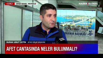 Afet çantasında neler bulunmalı?