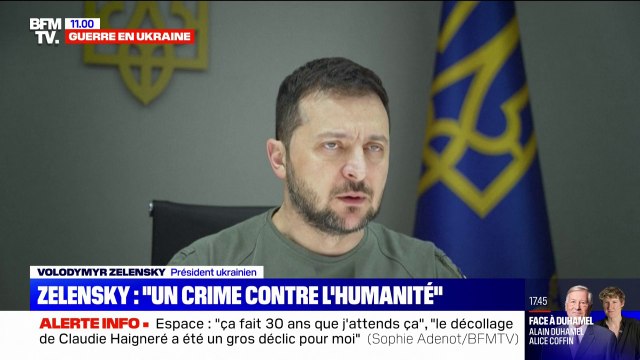 Frappes russes en Ukraine: Volodymyr Zelensky dénonce un crime contre l'humanité