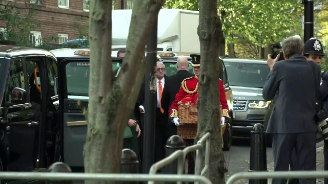 Queen Consort arrives at a special teddy bears picnic