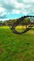 Awesome line through a Unique Sculpture. Sydney Australia. Drone View Travel Adventures Australia.