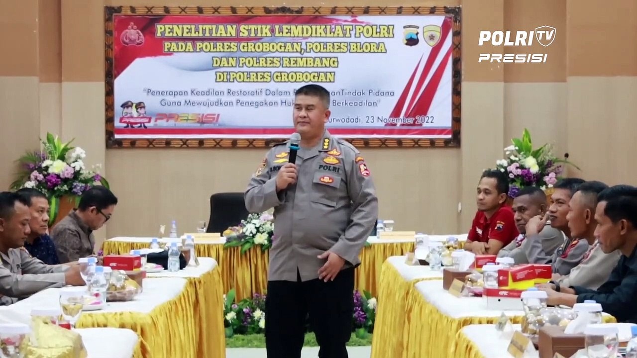 Polres Grobogan Terima Kunjungan Tim Penelitian STIK Lemdiklat Polri