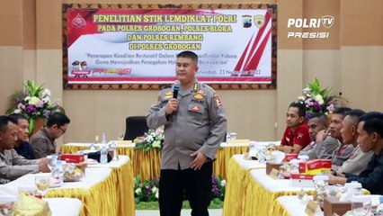 Polres Grobogan Terima Kunjungan Tim Penelitian STIK Lemdiklat Polri