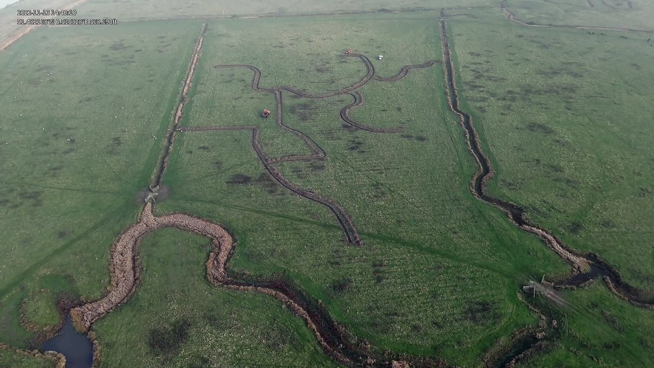The Cliffe farm being rewilded