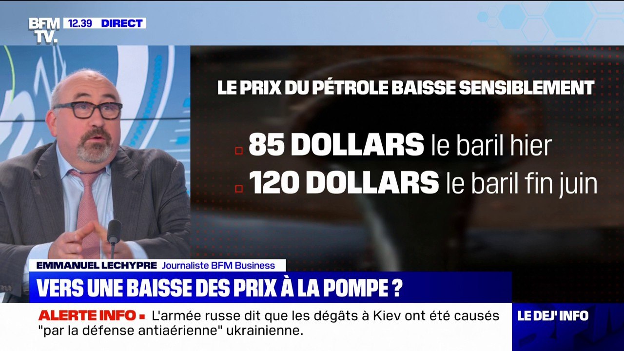 Carburants: le prix du baril de pétrole baisse sensiblement