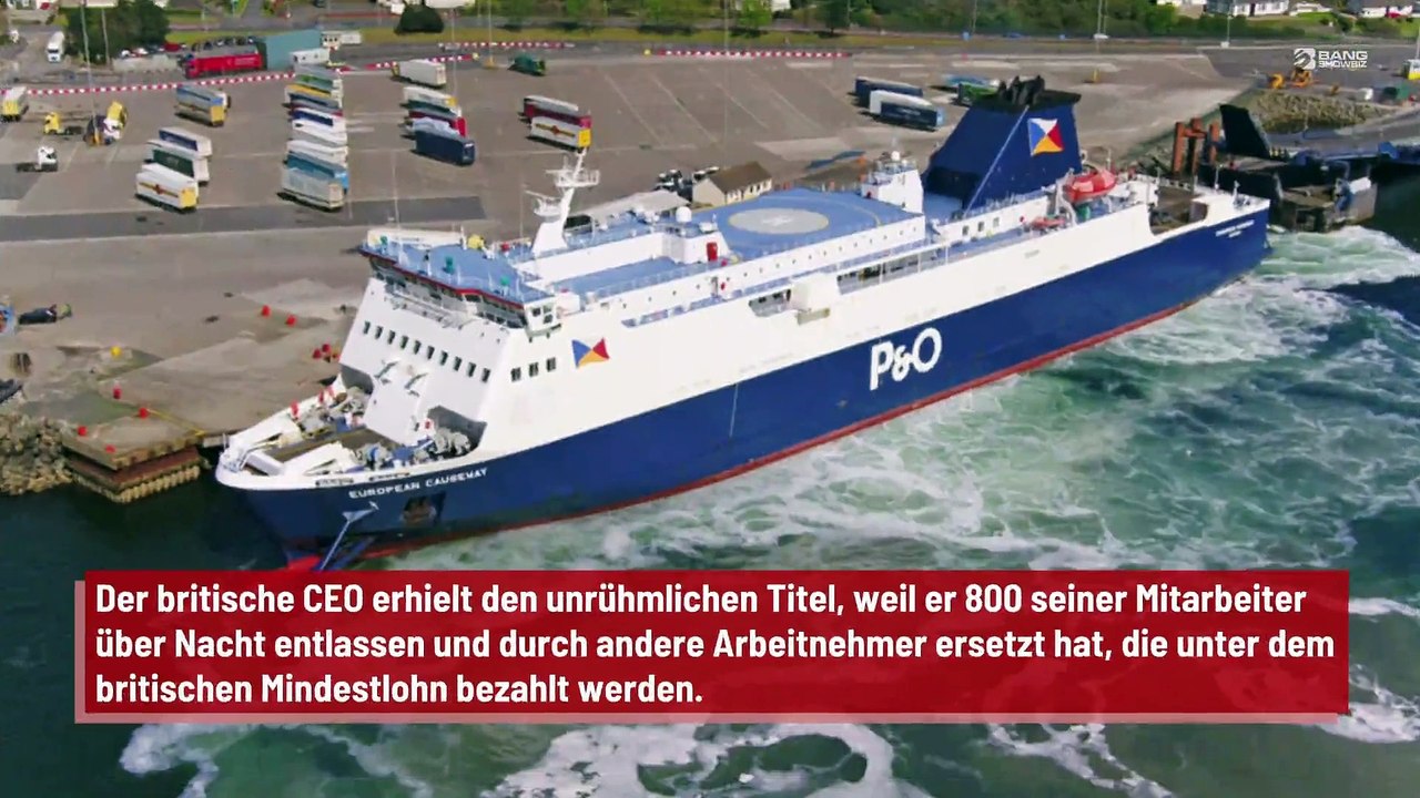 Auszeichnung als 'schlechtester Chef” des Jahres