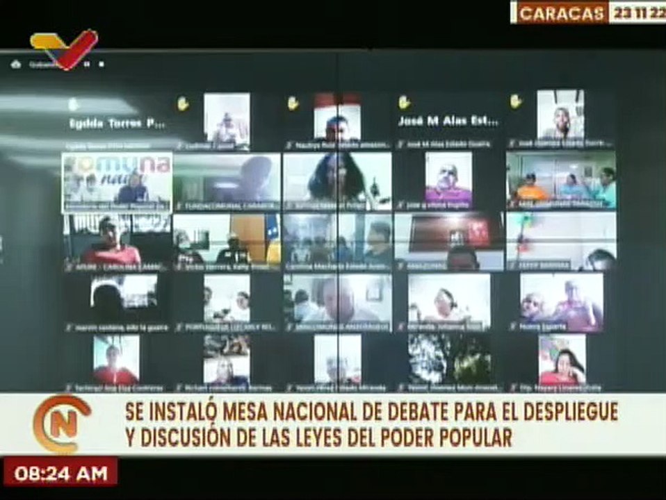 Más de 50 comunas del país presentaron propuestas para sistematizar leyes del Poder Popular