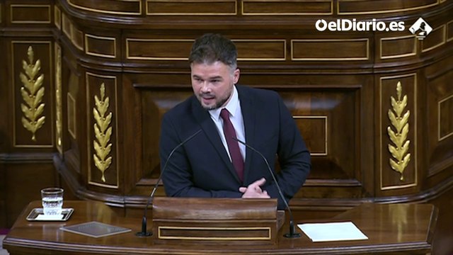 Rufián sale en defensa de Irene Montero: En el Congreso hay agresores y agredidos
