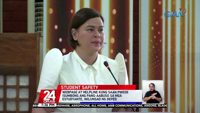 Webpage at helpline kung saan pwede isumbong ang pang-aabuso sa mga estudyante, inilunsad ng DepEd | 24 Oras