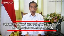 Pernyataan Lengkap Presiden Jokowi Pelonggaran Pemakaian Masker di Luar Ruangan