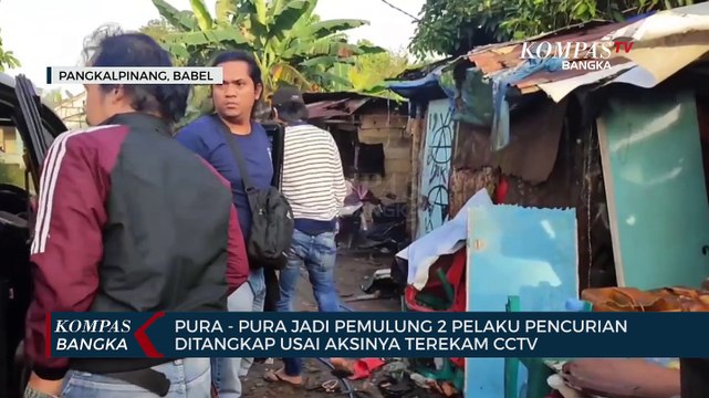 Pura pura Jadi Pemulung, Aksi Pencurian Terekam Cctv