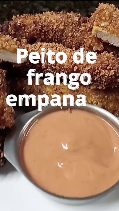 Peito de frango empanado #shorts