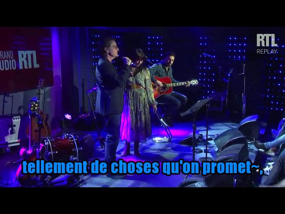 Nolwenn Leroy & Francis Cabrel_Je t'aimais, je t'aime et je t'aimerai (Voix Francis)(Live Le Grand Studio RTL 2019)karaoké
