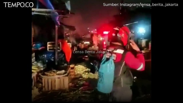 20 Kios di Pasar Kemiri Depok Hangus, Polisi Selidiki Penyebab