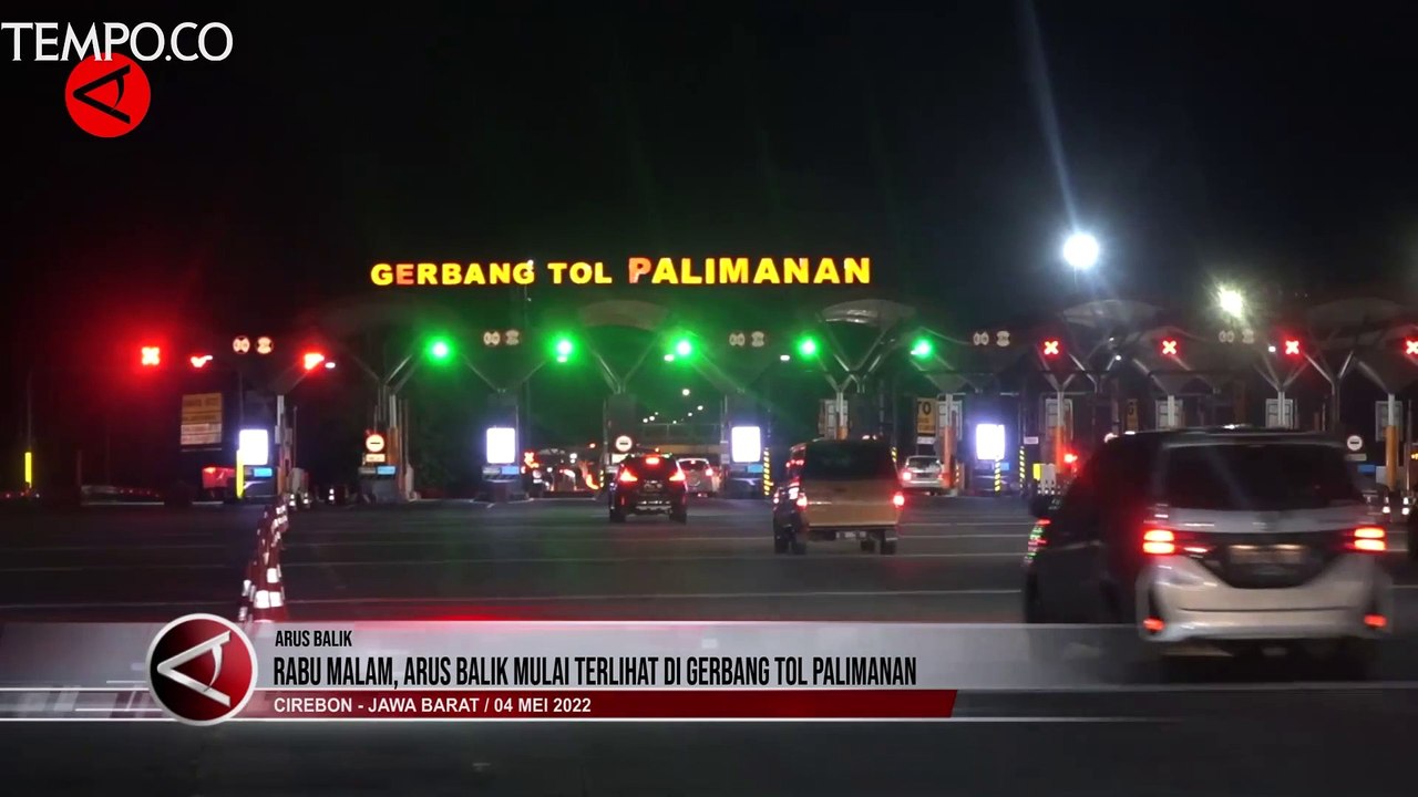 Rabu Malam, Arus Balik Mulai Terlihat di Gerbang Tol Palimanan