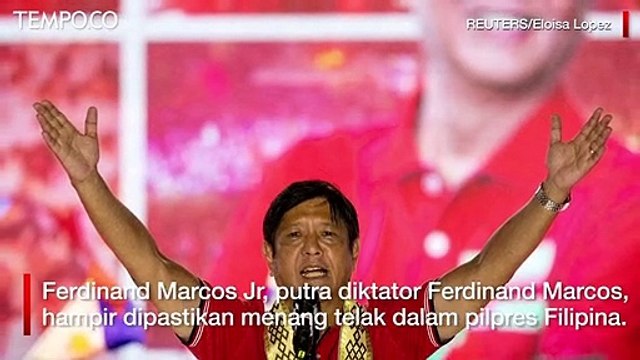 Pilpres Filipina, Putra Diktator Marcos Ferdinand Marcos Jr Menang Telak