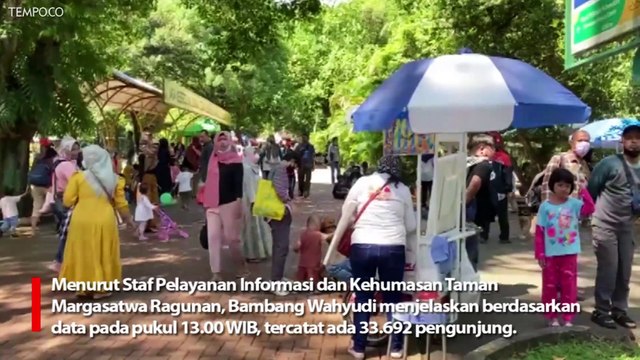 Wisatawan Masih Padati Kebun Binatang Ragunan di Hari Terakhir Libur Lebaran