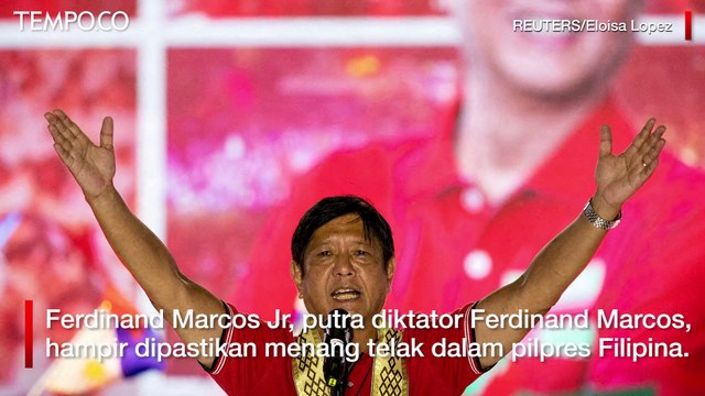 Pilpres Filipina, Putra Diktator Marcos Ferdinand Marcos Jr Menang Telak