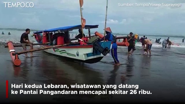 26 Ribu Wisatawan Berkunjung ke Pantai Pangandaran saat Libur Lebaran