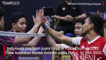 Piala Thomas 2022 Indonesia Juara Grup A Usai Kalahkan Korea Selatan 3 2