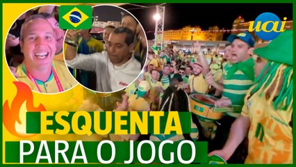 Brasil: torcida faz festa no Catar antes de estreia na Copa
