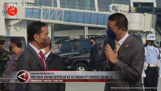 Presiden Jokowi Bertolak ke AS Hadiri KTT Khusus Asean-AS