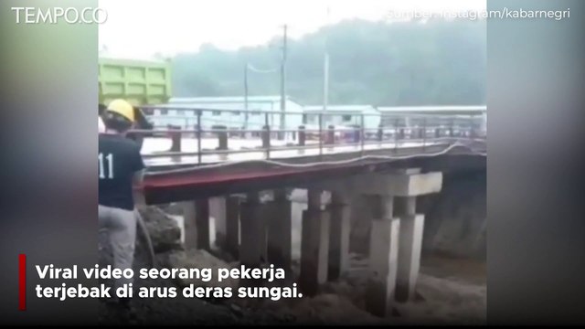 Dramatis, Pekerja Terjebak Arus Deras di Sungai Daerah Maluku Utara