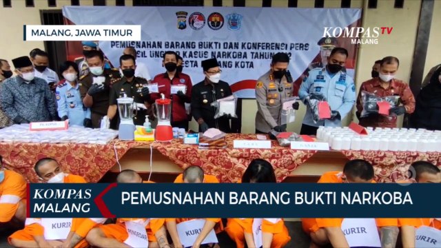 Pemusnahan Barang Bukti Narkoba, Dicampur Dengan Pemutih Pakaian dan Dibakar