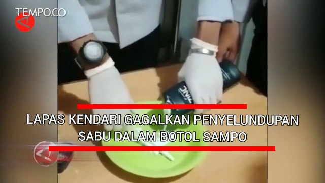 Lapas Kendari Gagalkan Upaya Penyelundupan Sabu dalam Botol Sampo