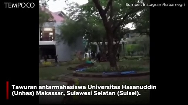 Dua Kelompok Antar Fakultas di Unhas Tawuran, Banyak Fasilitas Kampus Rusak