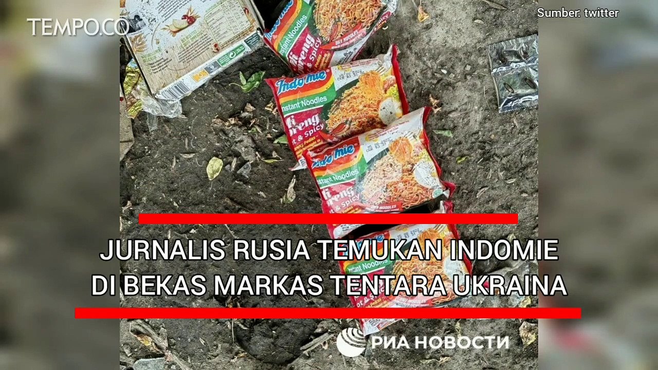 Ada Indomie di Bekas Markas Tentara Ukraina, Indikasi Bantuan Asing