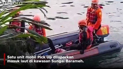 下载视频: Usai Kecelakaan Mobil Pick Up Ini Terjun ke Laut Padang, 3 Orang Hilang