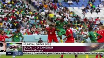 Deportes teleSUR 11:00 23-11: Suiza vence por la mínima a la selección de Camerún