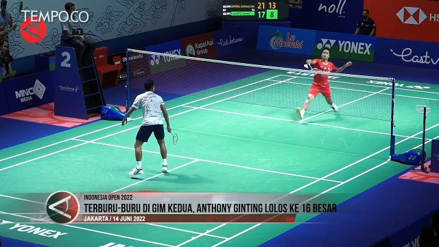 Anthony Ginting Lolos ke 16 Besar
