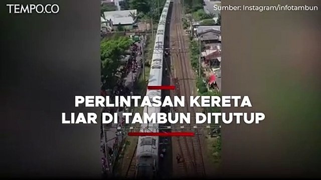 Buntut Kecelakaan Kereta di Tambun, PT KAI Akan Tutup Perlintasan Liar Tersebut