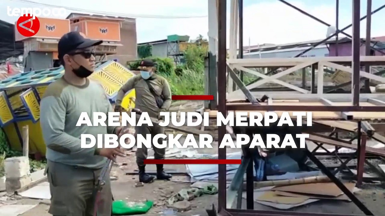 Aparat Bongkar Arena Judi Balap Merpati di Ploso Timur Surabaya