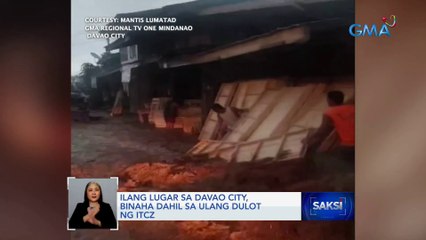 Ilang lugar sa Davao city, binaha dahil sa ulang dulot ng ITCZ | Saksi