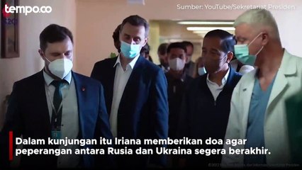 Kunjungi Rumah Sakit di Ukraina, Iriana Jokowi : Merinding Saya