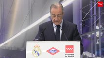 Florentino Pérez firma con Ayuso un acuerdo de colaboración para la nueva estación de Metro Santiago Bernabéu