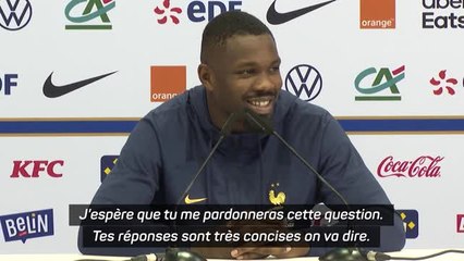 France - Thuram : "Des réponses trop courtes ? J’essaye de vous faciliter le travail"