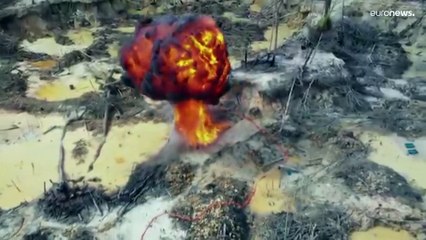 La Policía y el Ejército de Colombia desmantelan la mina ilegal que devastaba las selvas del Guainía