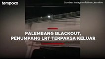 Listrik di Palembang Padam, Penumpang LRT Kudu Jalan Susuri Rel Gelap gelapan