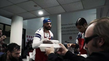 Dallas Cowboys “Early” Thanksgiving Day meal at The Salvation Army of North Texas
