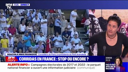 Douchka Mira Markovic (Parti animaliste) sur la corrida: "C'est plus que de la torture, c'est de la barbarie"