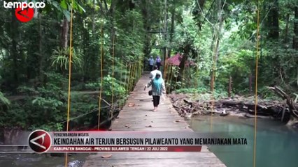 Pesona Keindahan Air Terjun Bersusun Pilaweanto