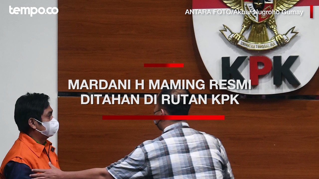 Mardani H Maming Resmi Ditahan di Rutan KPK Pomdam Jaya Guntur